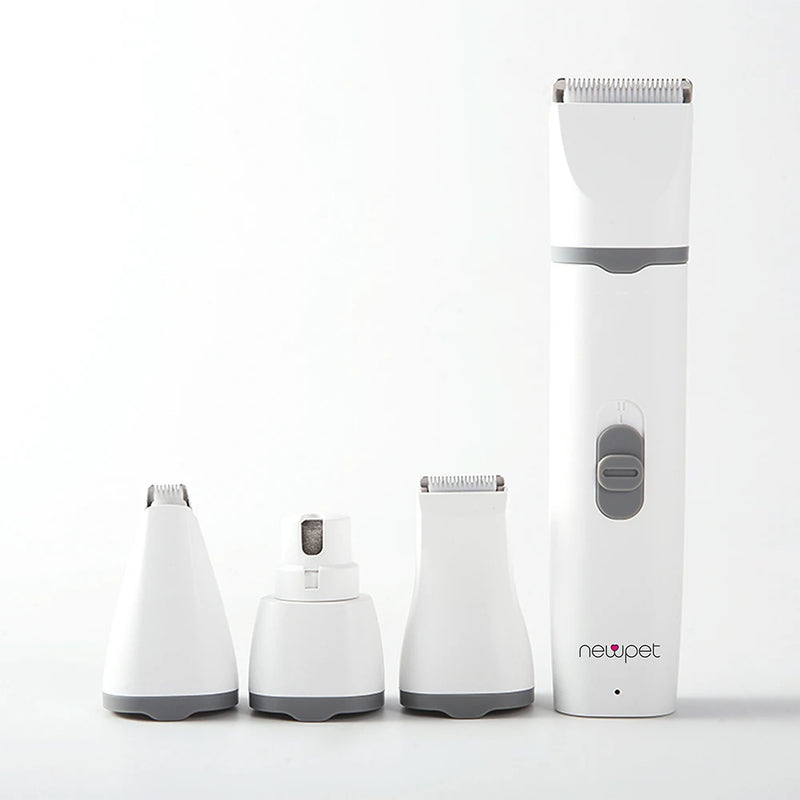 Newpet 4 em 1 Máquina de tosa elétrica profissional pet cachorro gato - bivolt.