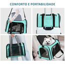 Bolsa de transporte pet para cães gato avião paw up