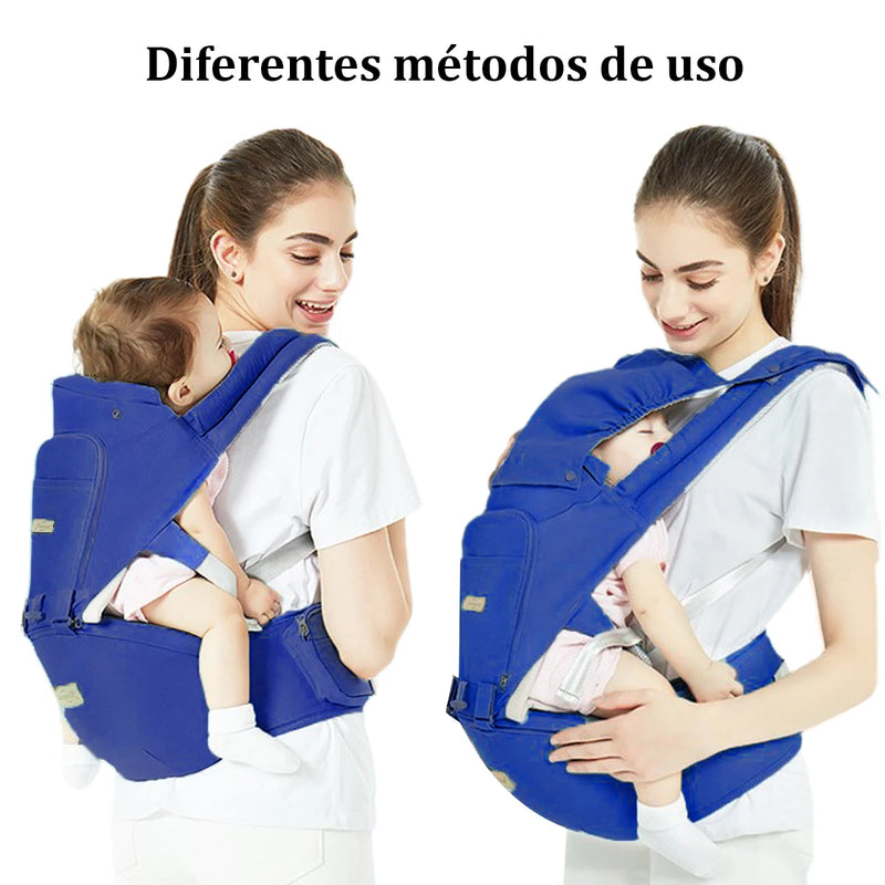 Canguru ergonômico para carregar bebê com pano de sombra 3 em 1,0-3 meses, suporta mais de 10 kg