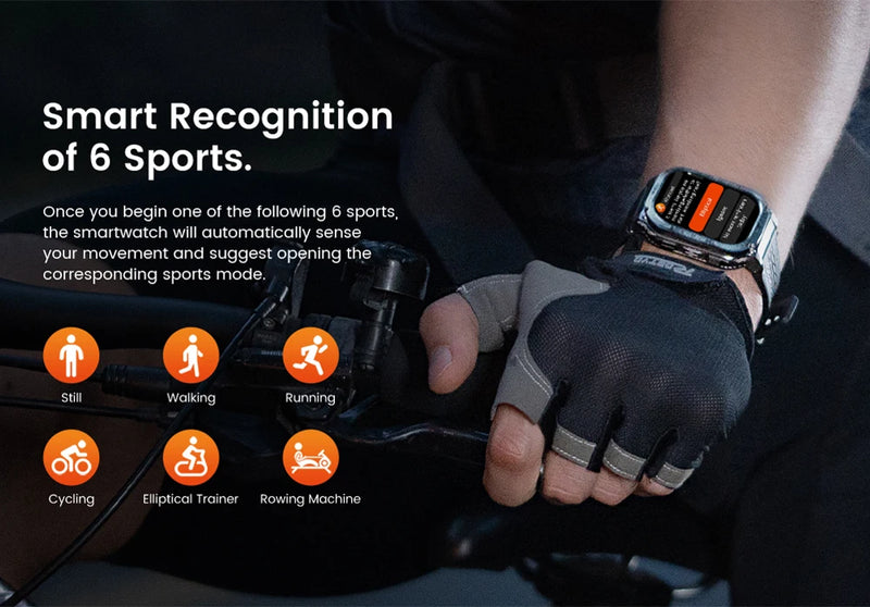 KOSPET TANK M3 Smartwatch For Men 480mAh 60 Days Battery IP69K 5ATM Waterproof AMOLED Bluetooth Call AI Voice Military Watches