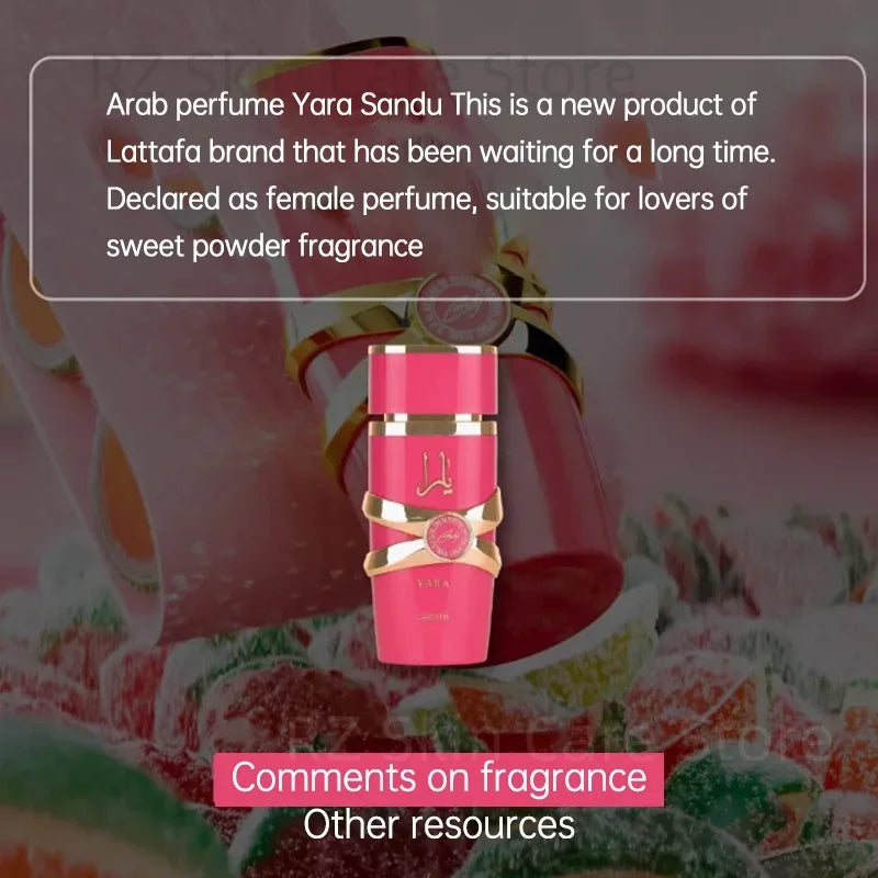 Yara asad 100ml perfume hombre feminino almíscar baunilha colônia masculino de mujer conjuntos de fragrâncias doces lattafa khamrah perfumes originais