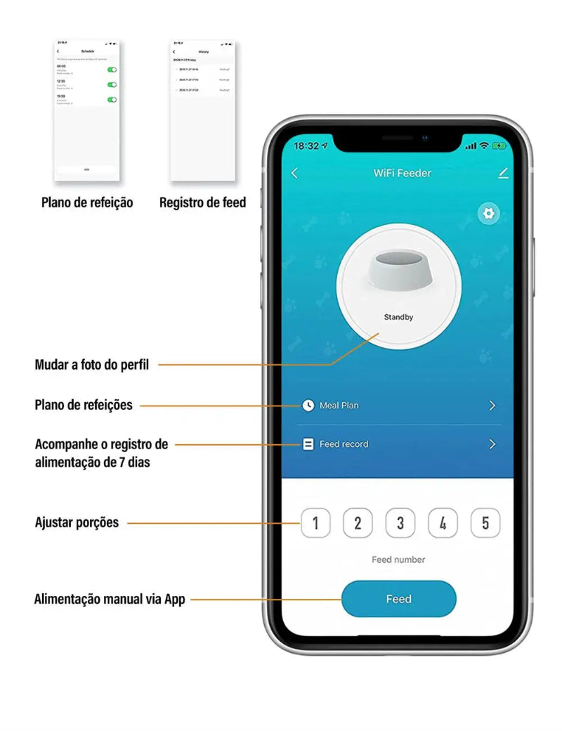Alimentador de temporização para gatos 4L, aplicativo inteligente, alimentador de cães e gatos, aço inoxidável, alimentação remota, dispensador automático, para animais de estimação