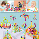 Magnética Blocos De Construção Magnético 68PCS Conjunto De ímã Bola Varas Haste Montessori Brinquedos Educativos Para Crianças