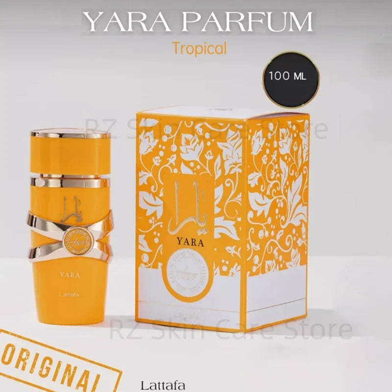 Yara asad 100ml perfume hombre feminino almíscar baunilha colônia masculino de mujer conjuntos de fragrâncias doces lattafa khamrah perfumes originais
