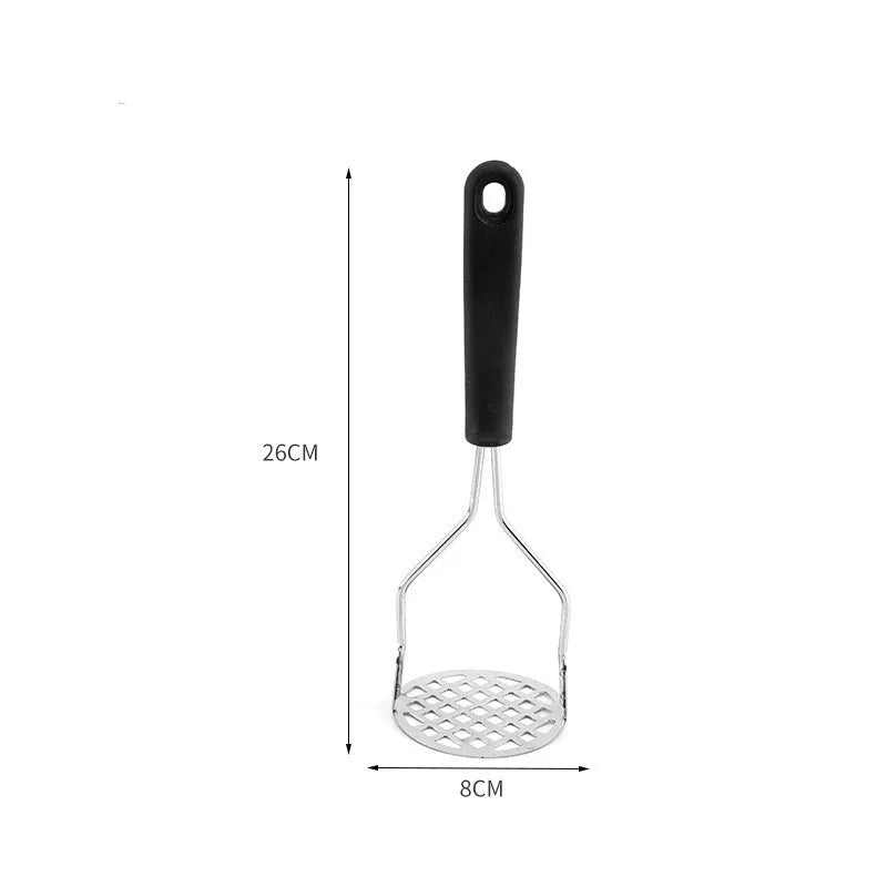 Natal Amassador Batatas, leguminosas, multiuso na cozinha em aço inox com cabo plástico promoções