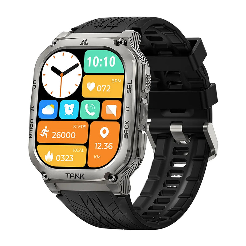 KOSPET TANK M3 Smartwatch For Men 480mAh 60 Days Battery IP69K 5ATM Waterproof AMOLED Bluetooth Call AI Voice Military Watches