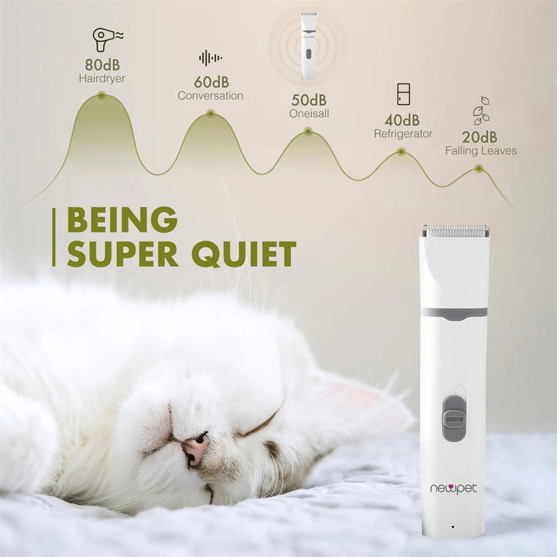 Newpet 4 em 1 Máquina de tosa elétrica profissional pet cachorro gato - bivolt.