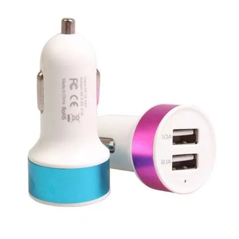 Carregador veicular turbo ultra rápido 3.1a 2 usb de carro