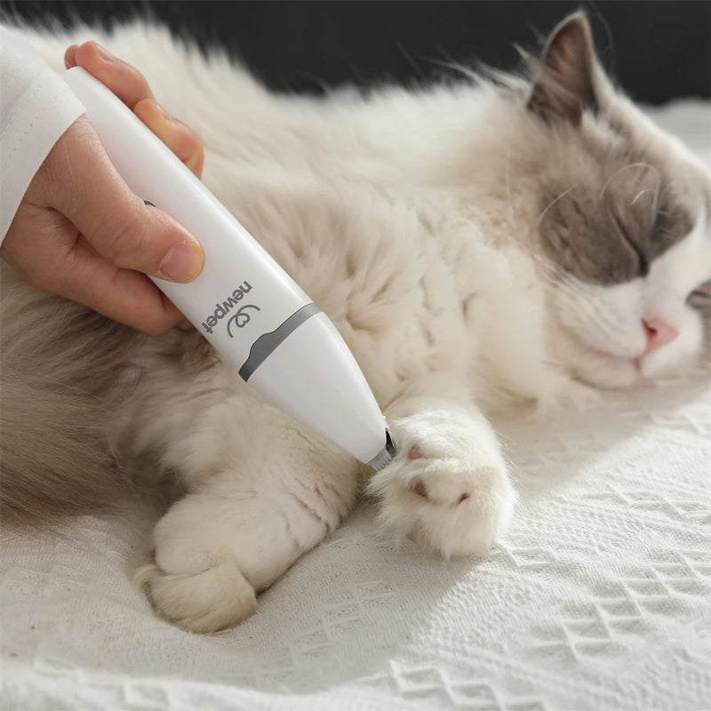 Newpet 4 em 1 Máquina de tosa elétrica profissional pet cachorro gato - bivolt.
