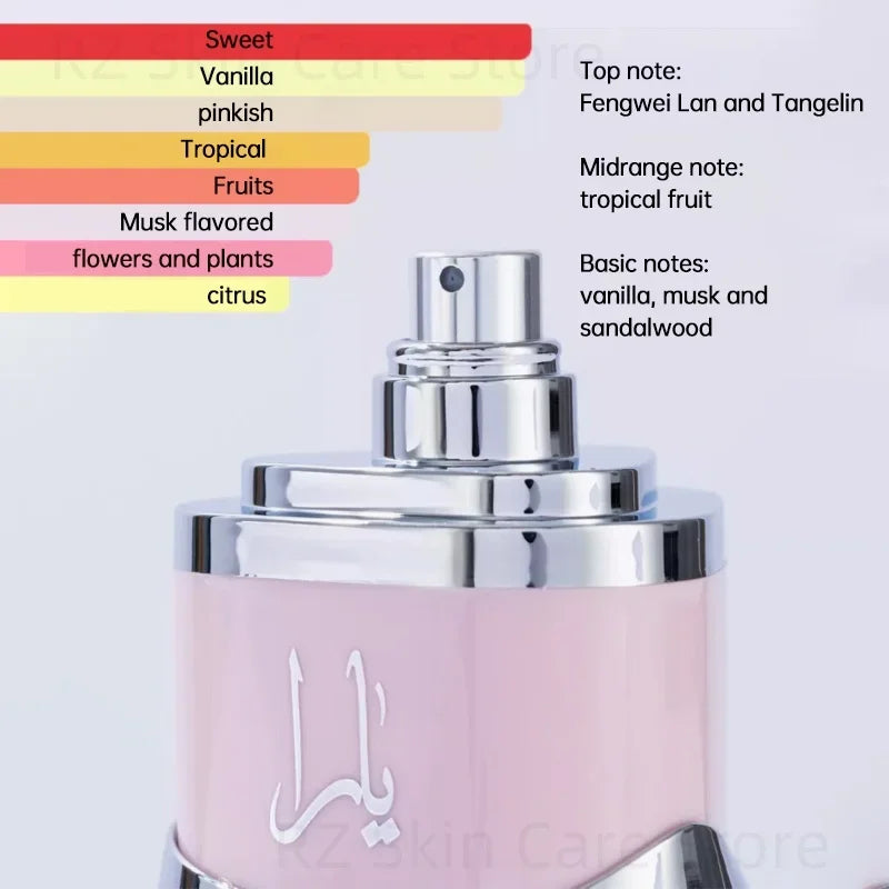 Yara asad 100ml perfume hombre feminino almíscar baunilha colônia masculino de mujer conjuntos de fragrâncias doces lattafa khamrah perfumes originais