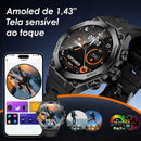 Relogio Smartwatch AURAFIT Am18 masculino a prova dágua ip67