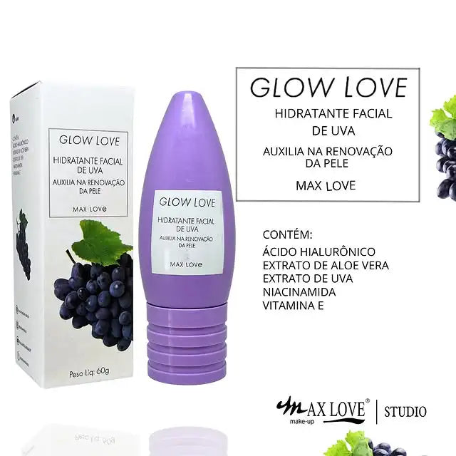 Kit Completo 5 Itens Linha Glow Love Uva Max Love