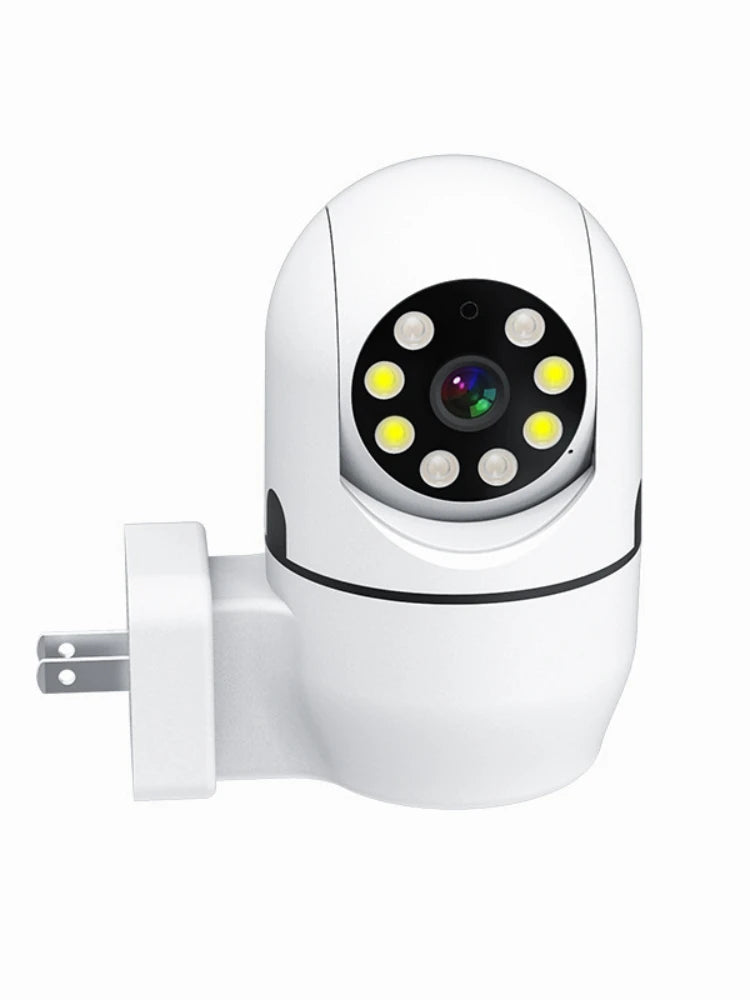 Câmera câmera de rede WiFi 1080P hd áudio bidirecional visão noturna soquete tipo câmera sem perfuração