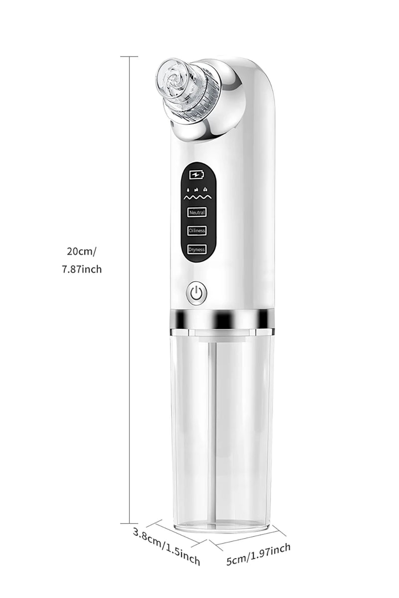 Removedor elétrico de cravos, remoção de espinhas, acne, sucção a vácuo, limpador de poros, limpeza facial
