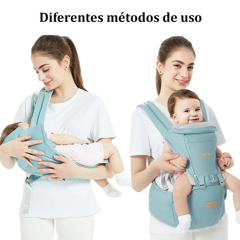 Canguru ergonômico para carregar bebê com pano de sombra 3 em 1,0-3 meses, suporta mais de 10 kg