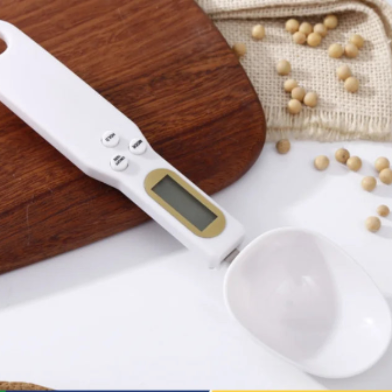 1Pc LCD Digital medição ajustável colher de pesagem balança de cozinha colher de medição eletrônica café em pó balança de cozimento
