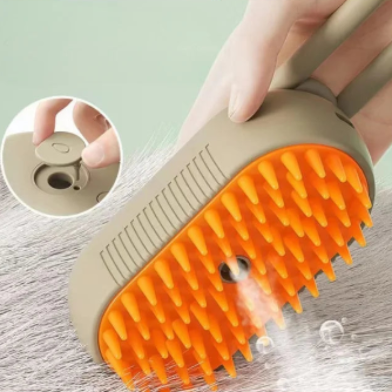 Escova elétrica para cães, escova para pelos de gatos, escova para vapor de cães, para massagem, tosa de animais de estimação, remoção de pelos