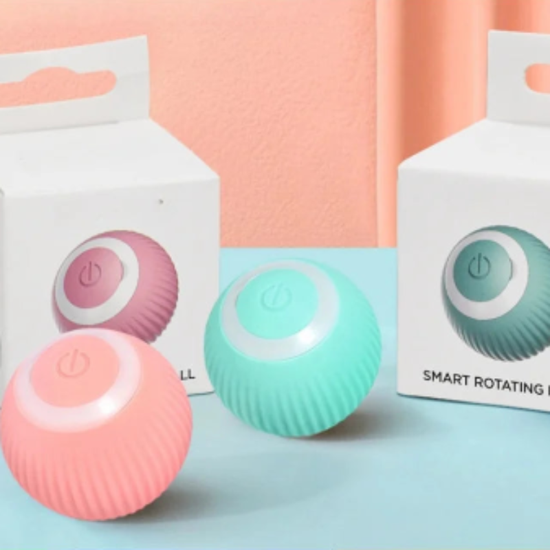 Bola mágica automática de rolamento para gato, brinquedos inteligentes interativos, acessórios para jogos internos, brinquedo interativo
