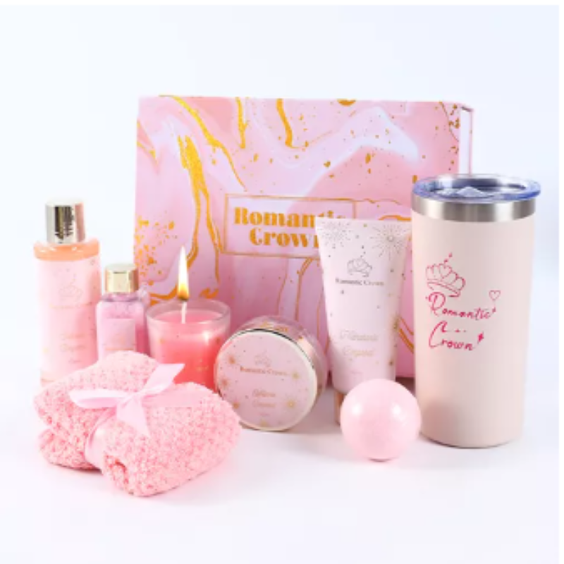 Romantic crown 9pcs kit de spa, presente para casais, de natal, dia dos namorados