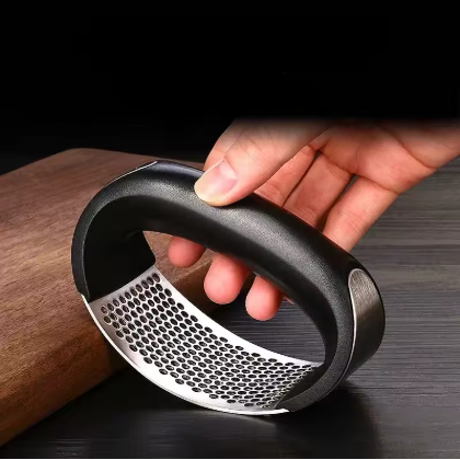 Prensa de alho inoxidável, dispositivo  manual de cozinha acessório ótimo para alho e gengibre .