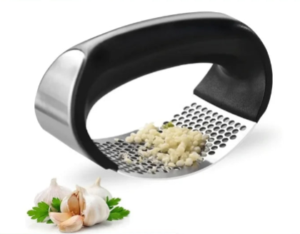 Prensa de alho inoxidável, dispositivo  manual de cozinha acessório ótimo para alho e gengibre .