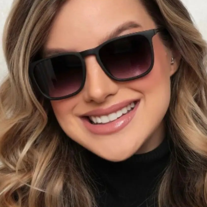 Novos óculos de sol unissex Erika ou Chris armação quadrada proteção UV400 elegante casual chic - ENVIO IMEDIATO PARA TODO BRASIL