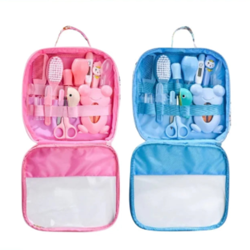 Kit de cuidados para crianças, cabelo, unhas, saúde, termômetro, escova, cortador, tesoura, artigos de higiene pessoal, cuidados com o bebê