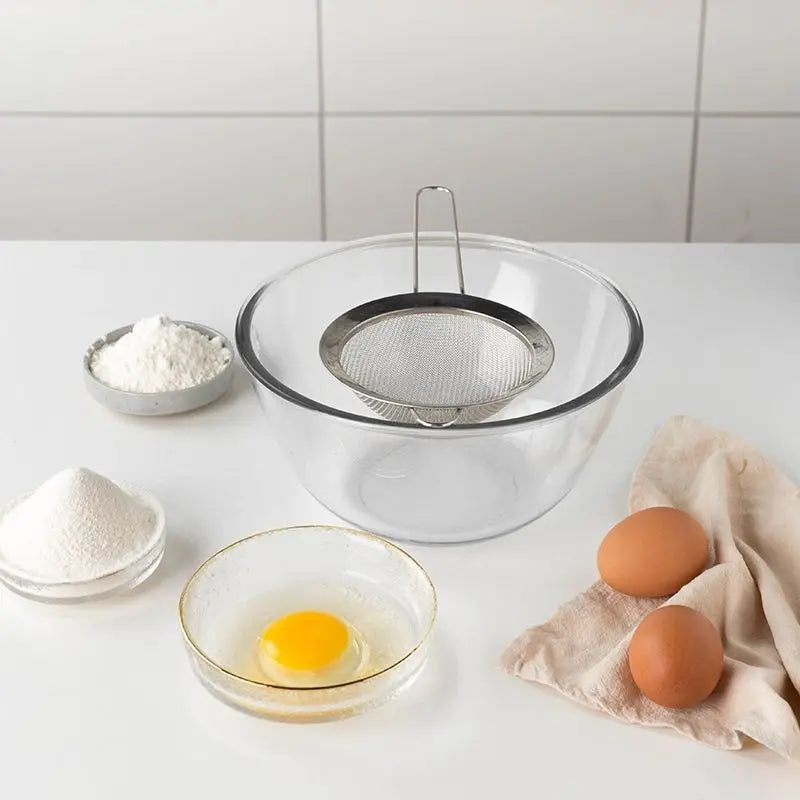 Natal Kit 3 Peneira coador em Inox para cozinha 3 tamanhos