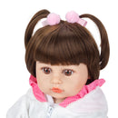 Boneca Reborn panda menina 48cm corpo de silicone - BRASTOY