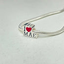 Berloque charms separator i love you love mae silver legitima