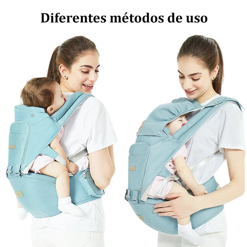 Canguru ergonômico para carregar bebê com pano de sombra 3 em 1,0-3 meses, suporta mais de 10 kg