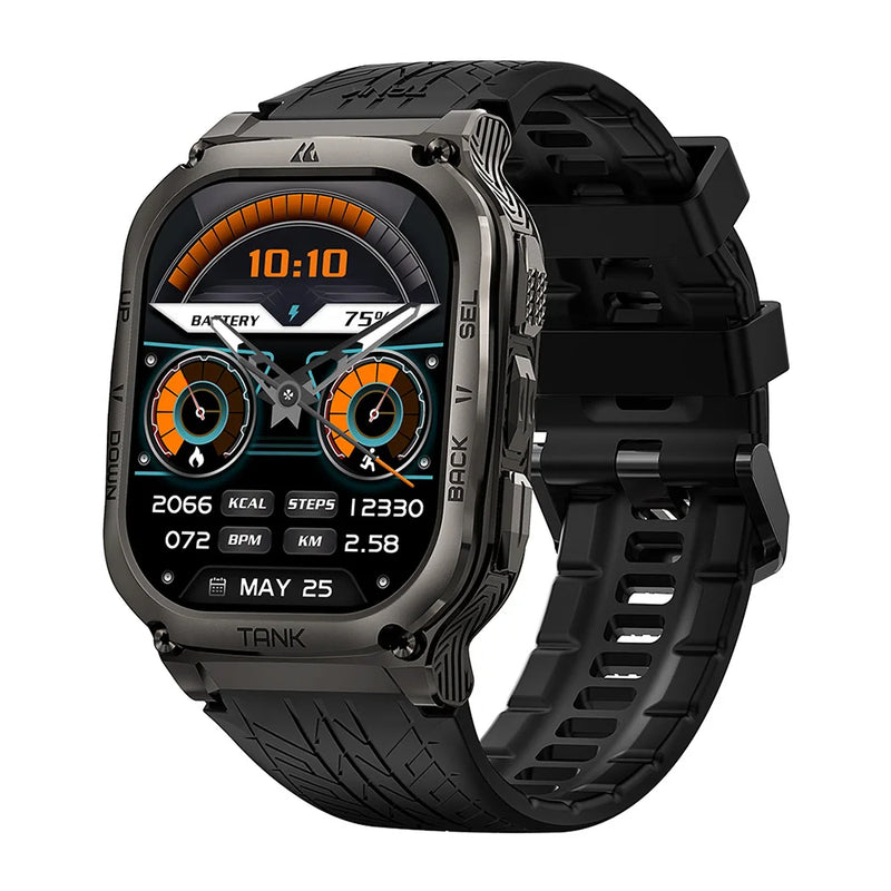 KOSPET TANK M3 Smartwatch For Men 480mAh 60 Days Battery IP69K 5ATM Waterproof AMOLED Bluetooth Call AI Voice Military Watches