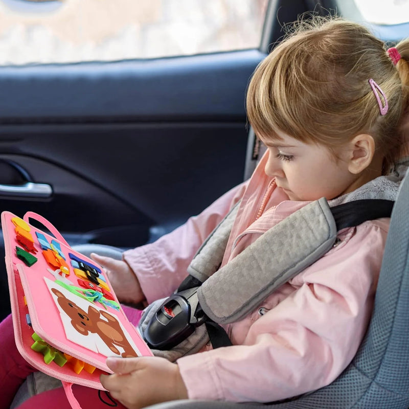 Toddler Busy Board Montessori atividades de aprendizagem pré-escolar com habilidades