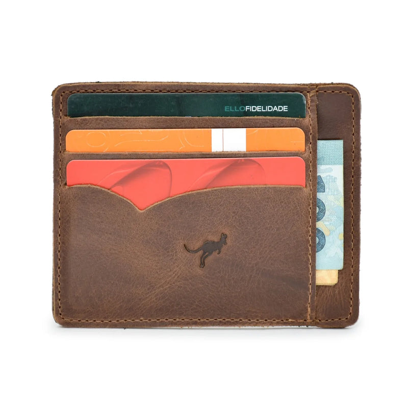 Carteira Masculina Couro Bovino Porta Cartão Slim display p/habilitar Promoção
